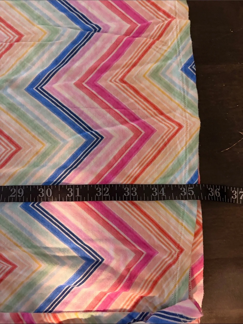 Little Sleepies Luna Multi Color Chevron Print Snap Nightgown Size Small